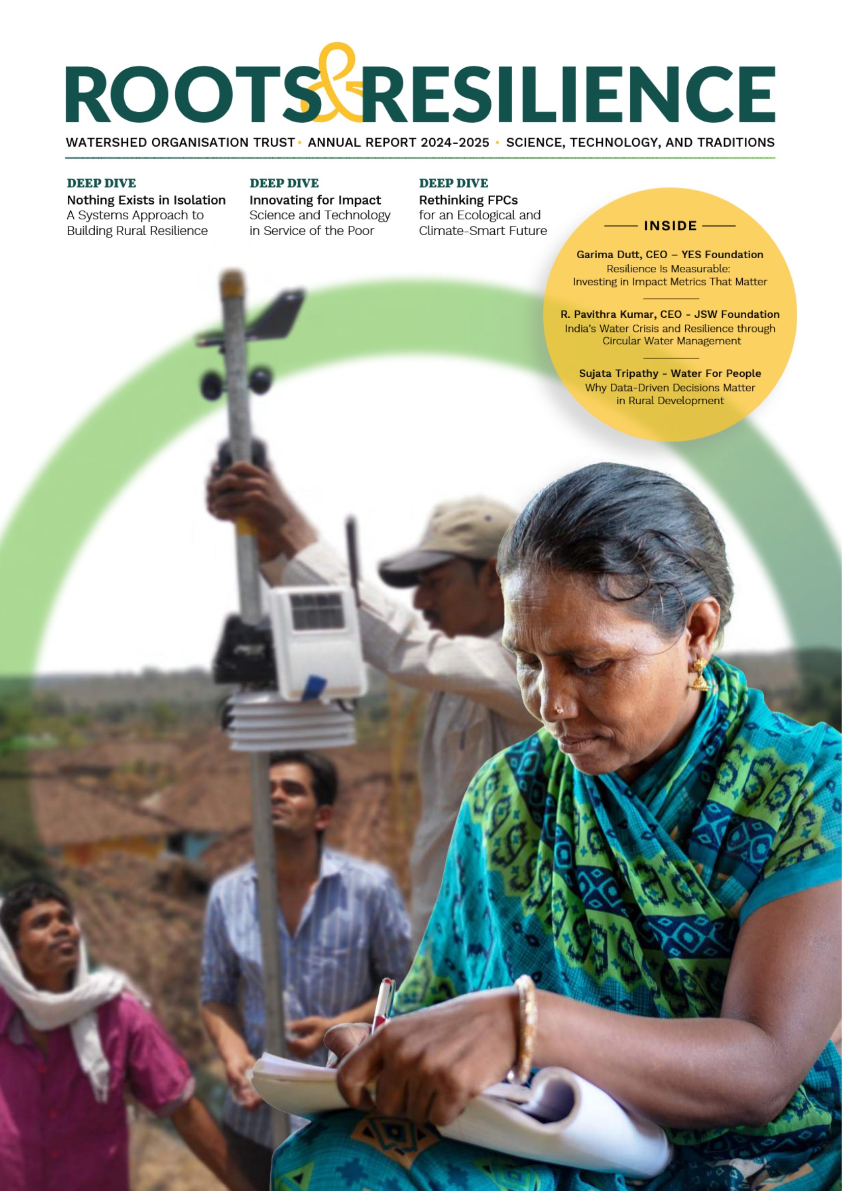 WOTR Annual Report cover — Watershed Organisation Trust